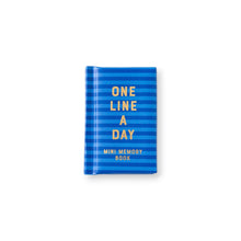Lade das Bild in den Galerie-Viewer, Navy Stripes Mini One Line a Day - A One-Year Memory Book