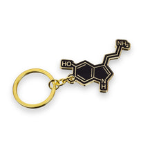 Lade das Bild in den Galerie-Viewer, Serotonin Molecule - Keyring