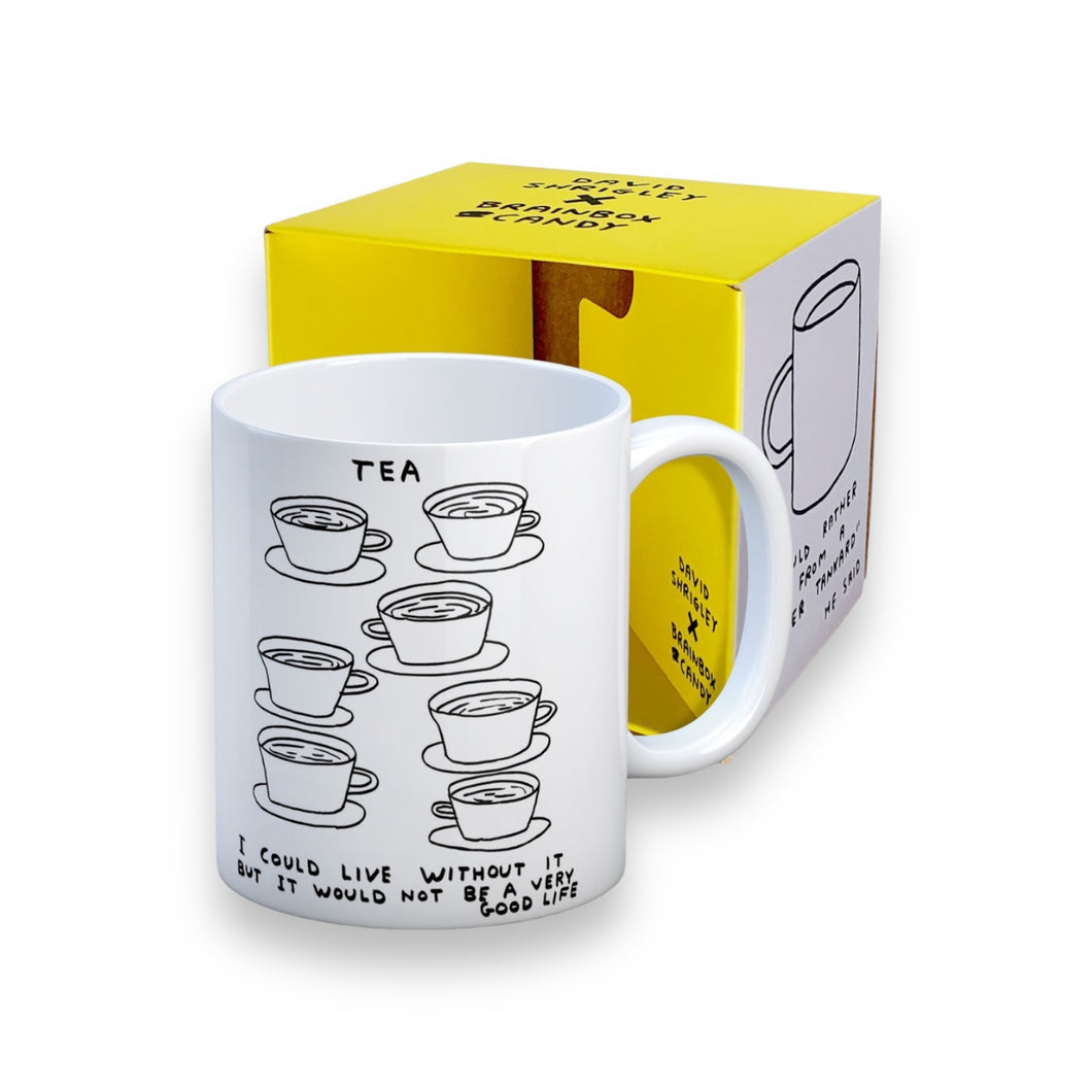 David Shrigley - The Tea Is Alive - Fully Breakable Ceramic Mug