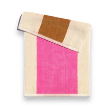 Lade das Bild in den Galerie-Viewer, Gästehandtücher im Set - Pink Royal Blue Brown (3-tlg.)