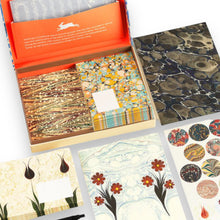 Lade das Bild in den Galerie-Viewer, Letter Writing Set - Marbled Paper Design