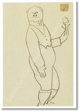 Lade das Bild in den Galerie-Viewer, Alexejvon Jawlensky - Selbstbildnis mit Blume - Zeigt Bären mit Blume (Gebrüder König Postkartenverlag)