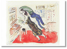 Lade das Bild in den Galerie-Viewer, Marc Chagall - Studie für Der Geburtstag (Gebrüder König Postkartenverlag)