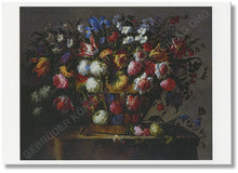 Lade das Bild in den Galerie-Viewer, Gebrüder König Postkartenverlag: Juan de Arellano - Blumenstillleben, 1670/75 (Gemäldegalerie Alte Meister; Staatliche Kunstsammlung Dresden; Foto: SKD/Elke Estel/Hans-Peter Klut; Best.Nr.: SKD 278)