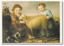 Lade das Bild in den Galerie-Viewer, Gebrüder König Postkartenverlag: Jacob Gerritsz Cuyp - Zwei Kinder mit einem Lamm, 1683 (Wallraf-Richartz-Museum, Köln; Best.Nr.: WRM 121)