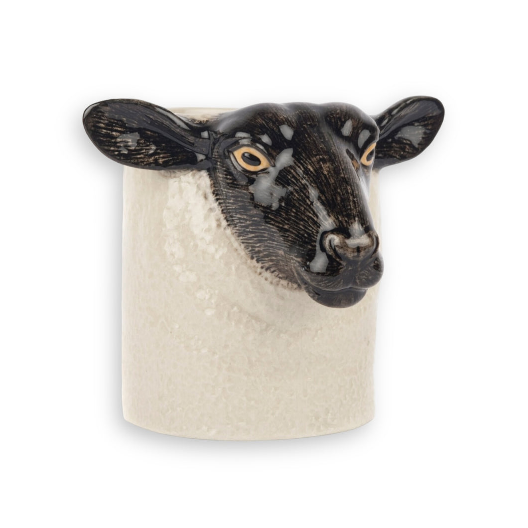 Black Faced Suffolk Sheep Pencil Pot
