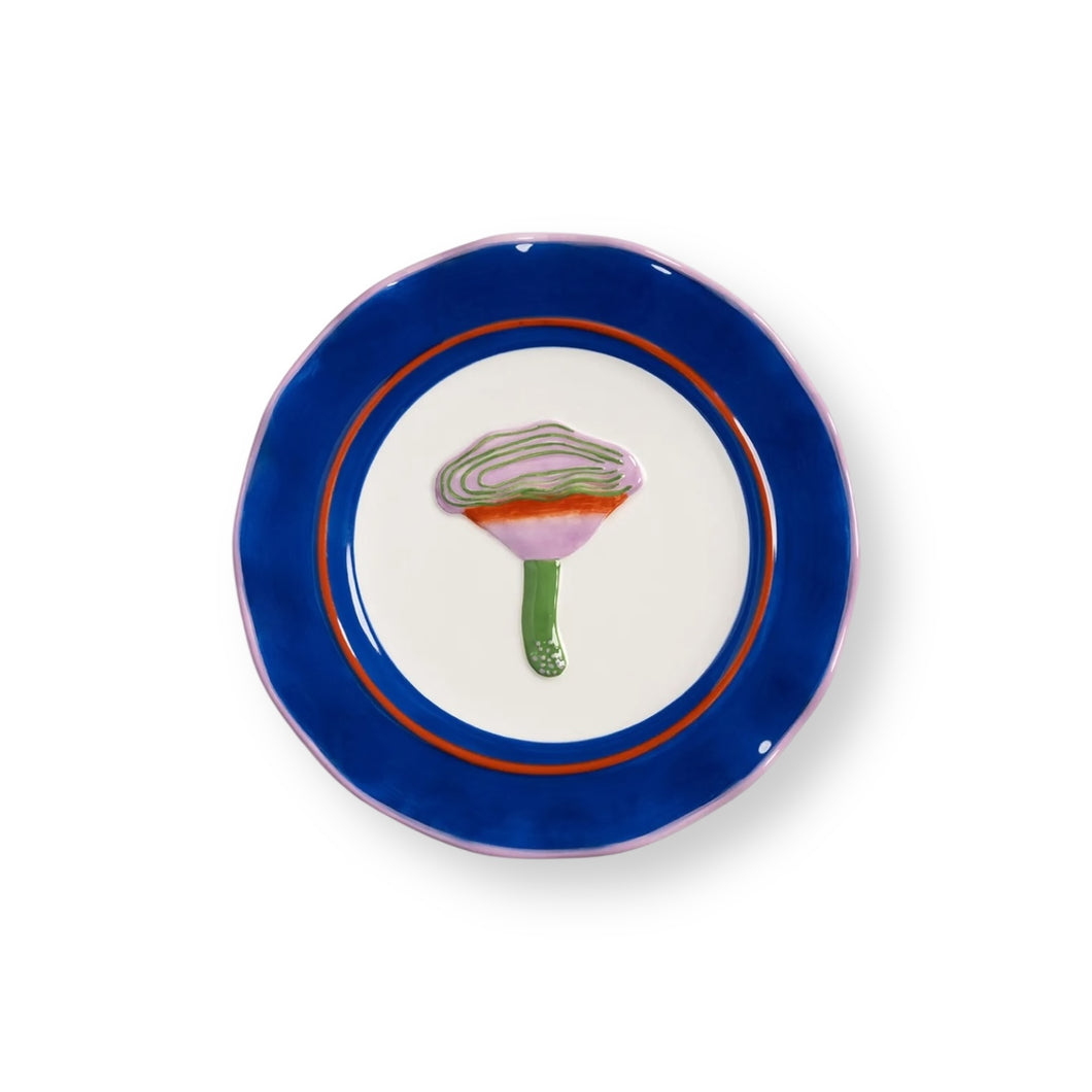 Plate - Magic Mushroom (Blue)