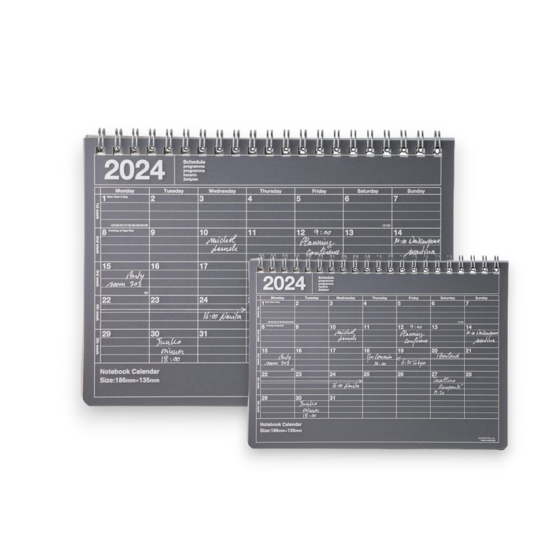 MARK'S 2024 - Tischkalender Black