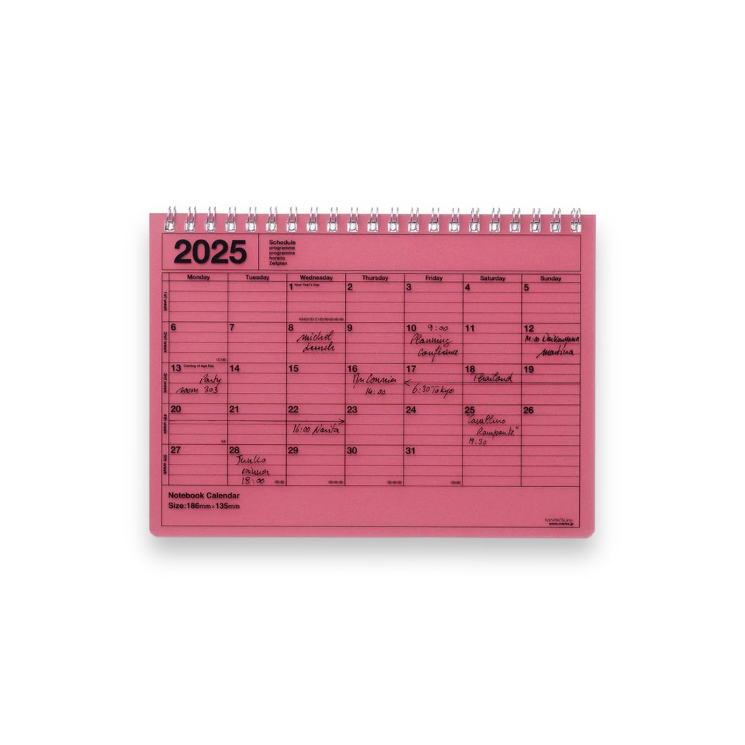 MARK'S 2025 - Notebook Calendar S Red