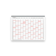 Lade das Bild in den Galerie-Viewer, MARK&#39;S 2025 - Notebook Calendar S Red
