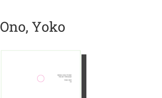 Postkarte von Ono, Yoko: A Hole To See The Sky Through, 1964
