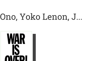 Postkarte von Ono, Yoko   Lenon, John: WAR IS OVER! If you want it, 1969