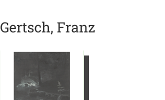 Postkarte von Gertsch, Franz: Bach im Mondschein, 1956