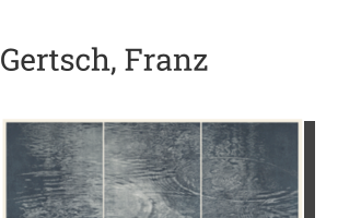Postkarte von Gertsch, Franz: Triptychon Schwarzwasser, 1991-92