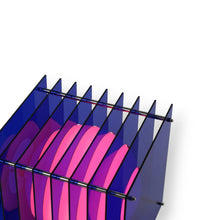 Lade das Bild in den Galerie-Viewer, Lớp Small Square in Blue - Sculptural Lamp
