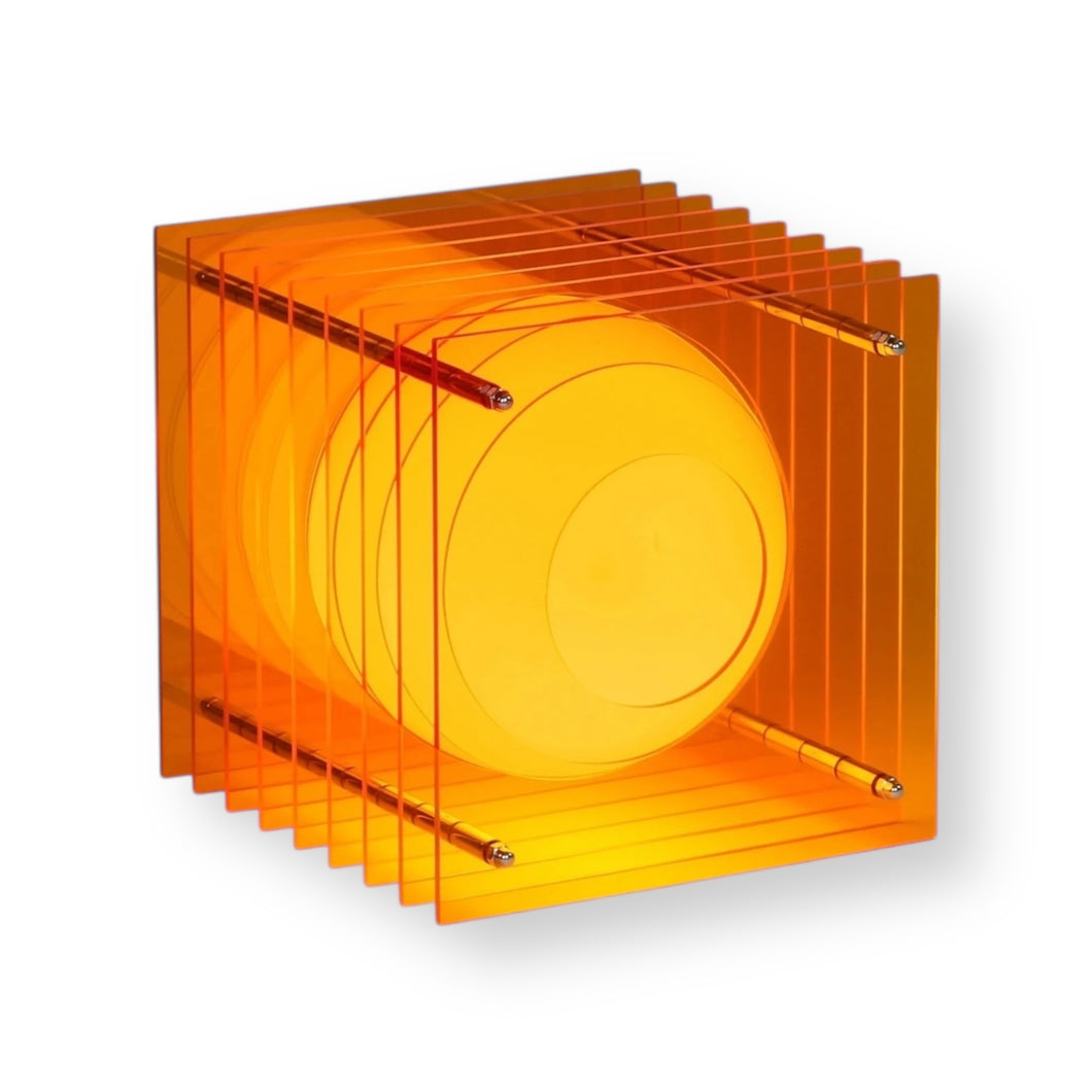 Lớp Big Square in Orange - Sculptural Lamp