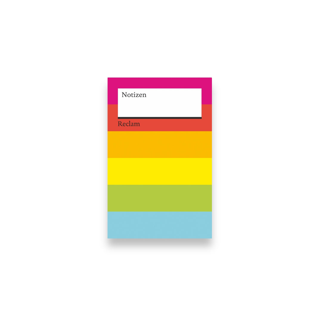 Notizen - Das kleine Regenbogen-Reclam-Notizbuch