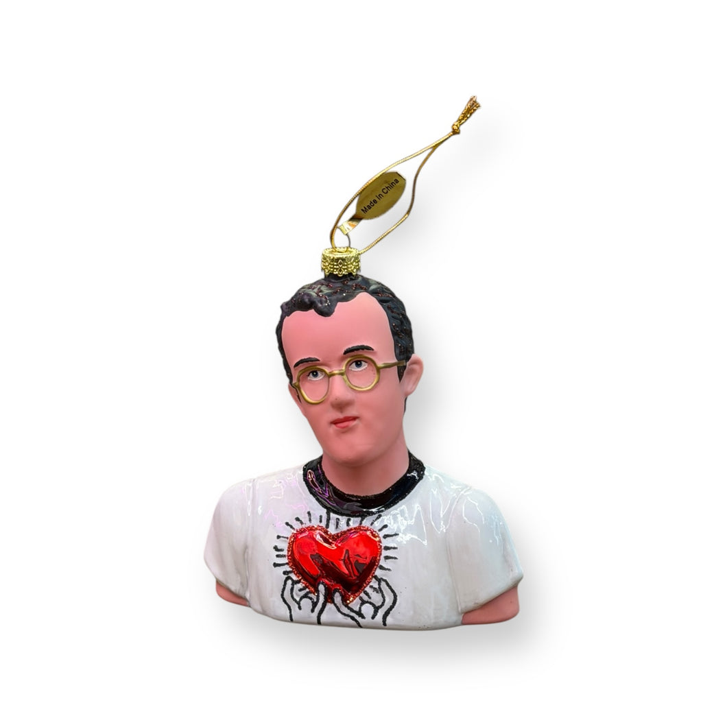 Keith Haring - Blown Glass Christmas Ornament