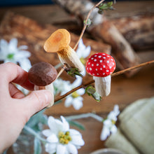 Lade das Bild in den Galerie-Viewer, Wooden Christmas Tree Ornament - Chanterelle
