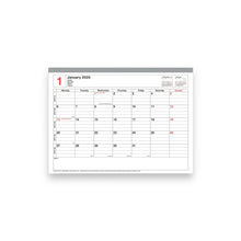 Lade das Bild in den Galerie-Viewer, MARK&#39;S 2025 - Notebook Calendar S Red
