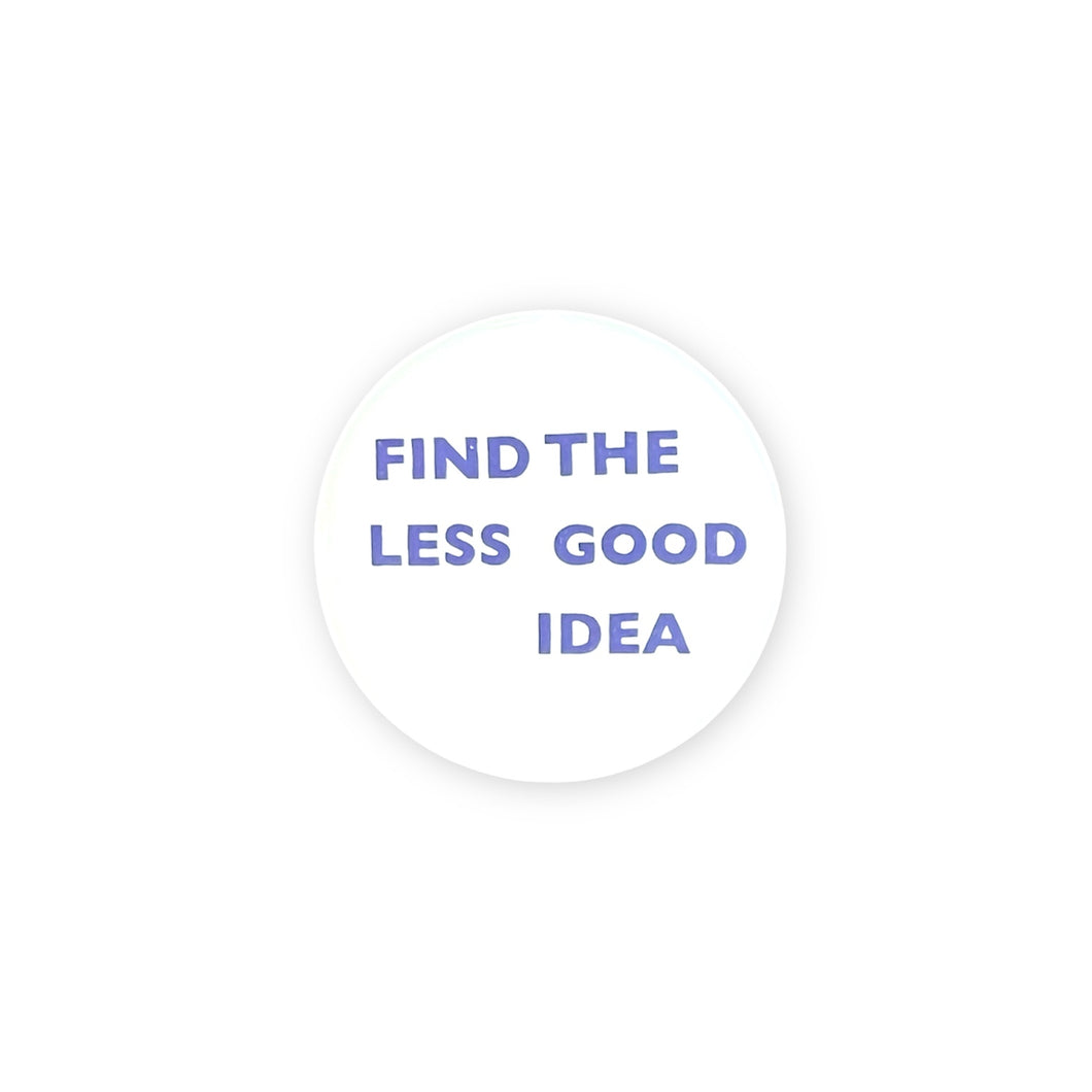 William Kentridge FIND THE LESS GOOD IDEA - Radiergummi
