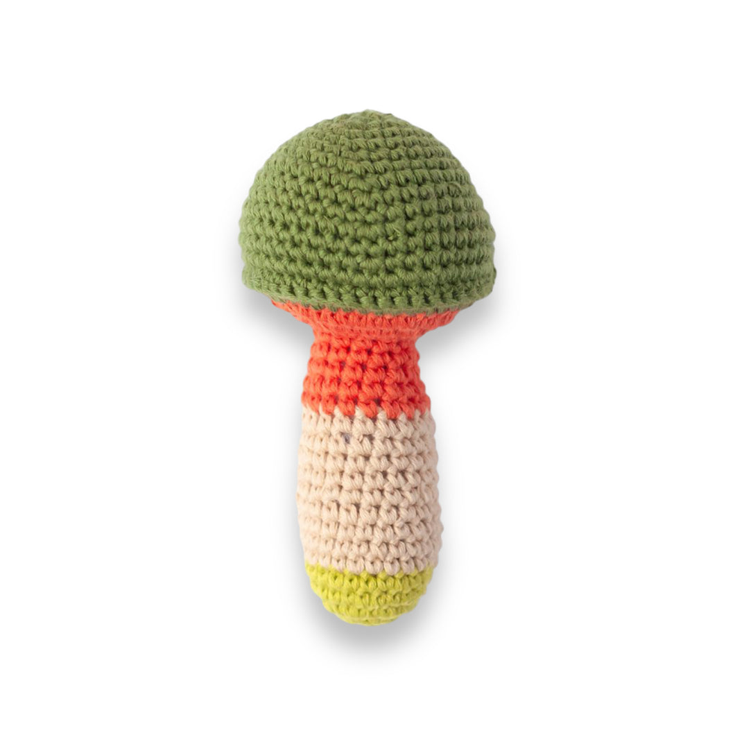 Crochet Rattle Mushroom