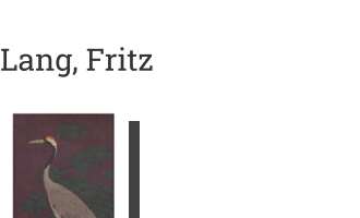 Postkarte von Lang, Fritz: Kranich, 1929