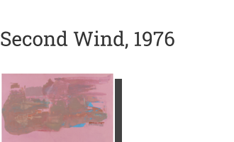 Postkarte von Second Wind, 1976: Frankenthaler, Helen