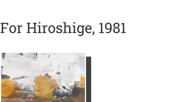 Postkarte von For Hiroshige, 1981: Frankenthaler, Helen