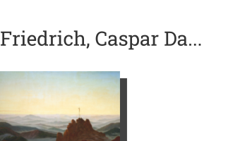 Postkarte von Friedrich, Caspar David: Morgen im Riesengebirge