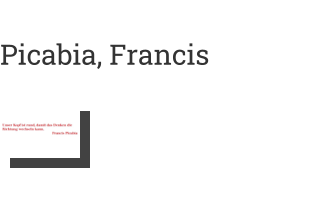 Postkarte von Picabia, Francis: 