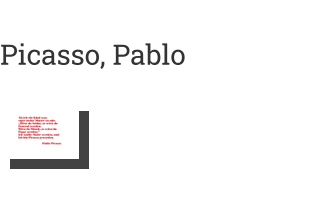Postkarte von Picasso, Pablo: Als ich ein Kind war, sagte meine Mutter zu mir:…