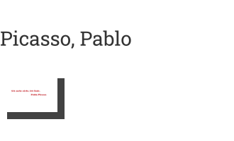 Postkarte von Picasso, Pablo: Ich suche nicht, ich finde.