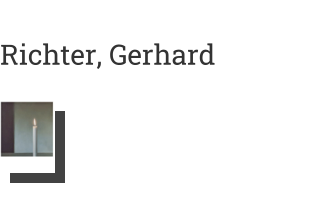 Postkarte von Richter, Gerhard: Kerze, 1983