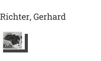 Postkarte von Richter, Gerhard: Kuh, 1964