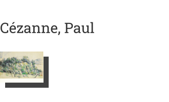 Postkarte von Cézanne, Paul: Baumgruppe, um 1900