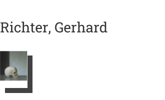 Postkarte von Richter, Gerhard: Schädel, 1983