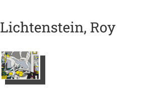 Postkarte von Lichtenstein, Roy: Artist's Studio 