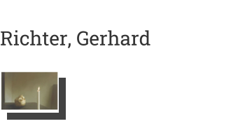 Postkarte von Richter, Gerhard: Schädel mit Kerze, 1983