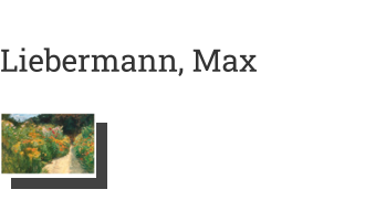 Postkarte von Liebermann, Max: Blumenstauden im Wannseegarten, 1919