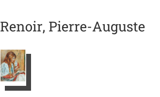 Postkarte von Renoir, Pierre-Auguste: Lesendes Mädchen(Mädchen in Weiß), 1891-1905