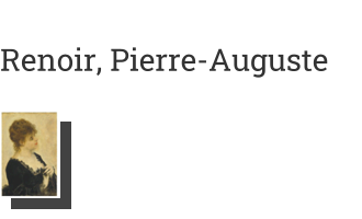 Postkarte von Renoir, Pierre-Auguste: Junge Dame in Schwarz, 1876