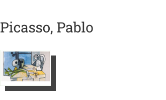 Postkarte von Picasso, Pablo: Stillleben mit Schädel, Lauch und Krug vor einem Fenster, 1945