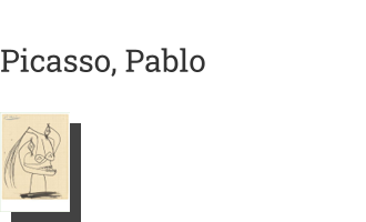 Postkarte von Picasso, Pablo: Kopf, 1940