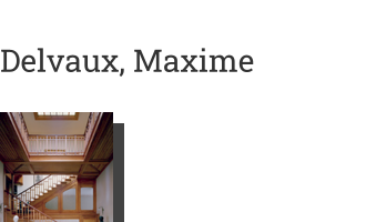 Postkarte von Delvaux, Maxime: Vue de l’intérieur de la Maison Vinck de Victor Horta