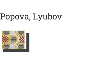 Postkarte von Popova, Lyubov: Textile design, 1923-24