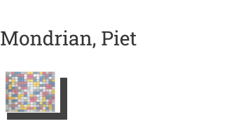 Postkarte von Mondrian, Piet: Composition with Grid 9: Checkerboard, 1919