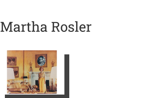 Postkarte von Martha Rosler: First Lady, 1967/1972
