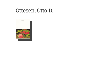 Postkarte von Ottesen, Otto D.: Stilleben (Erdbeeren u. Heckenrose),1816-1892