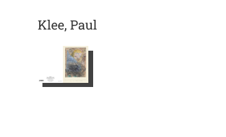 Postkarte von Klee, Paul: Engel, noch tastend, 1939